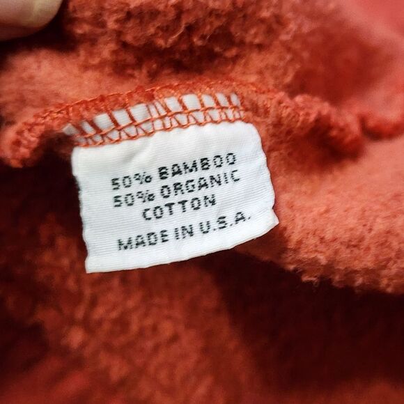 Bryn Walker Didion Fleece Coat Duster Cardigan S Orange Fleece Heavy - Picture 3 of 6
